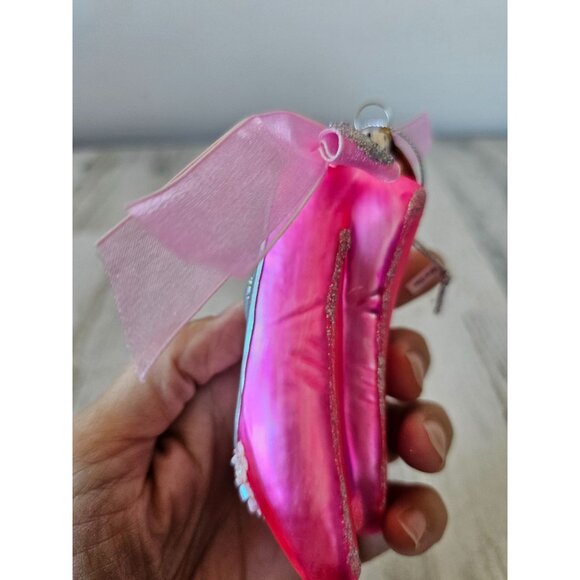 Katherine's collection glass ballet pink slippers rhinestone dancer unique beade - Picture 6 of 9